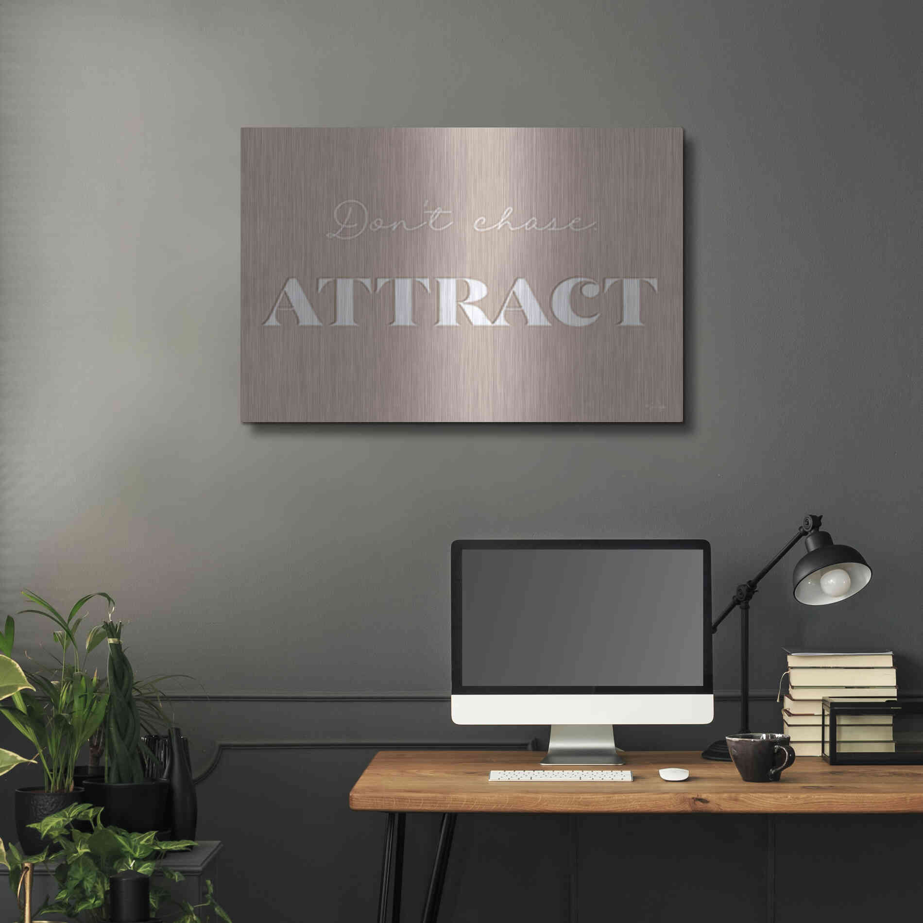 Luxe Metal Art 'Attract' by Yass Naffas Designs, Metal Wall Art,36x24