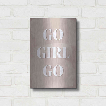 Luxe Metal Art 'Go Girl Go' by Yass Naffas Designs, Metal Wall Art,12x16