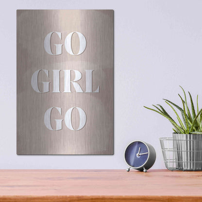 Luxe Metal Art 'Go Girl Go' by Yass Naffas Designs, Metal Wall Art,12x16