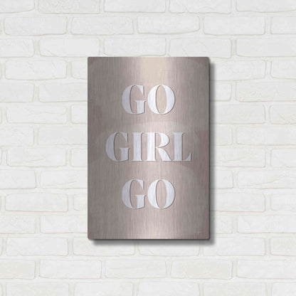Luxe Metal Art 'Go Girl Go' by Yass Naffas Designs, Metal Wall Art,16x24