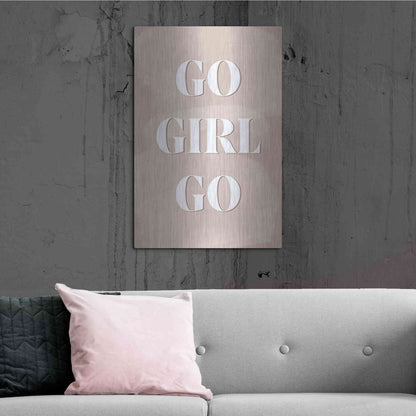 Luxe Metal Art 'Go Girl Go' by Yass Naffas Designs, Metal Wall Art,24x36