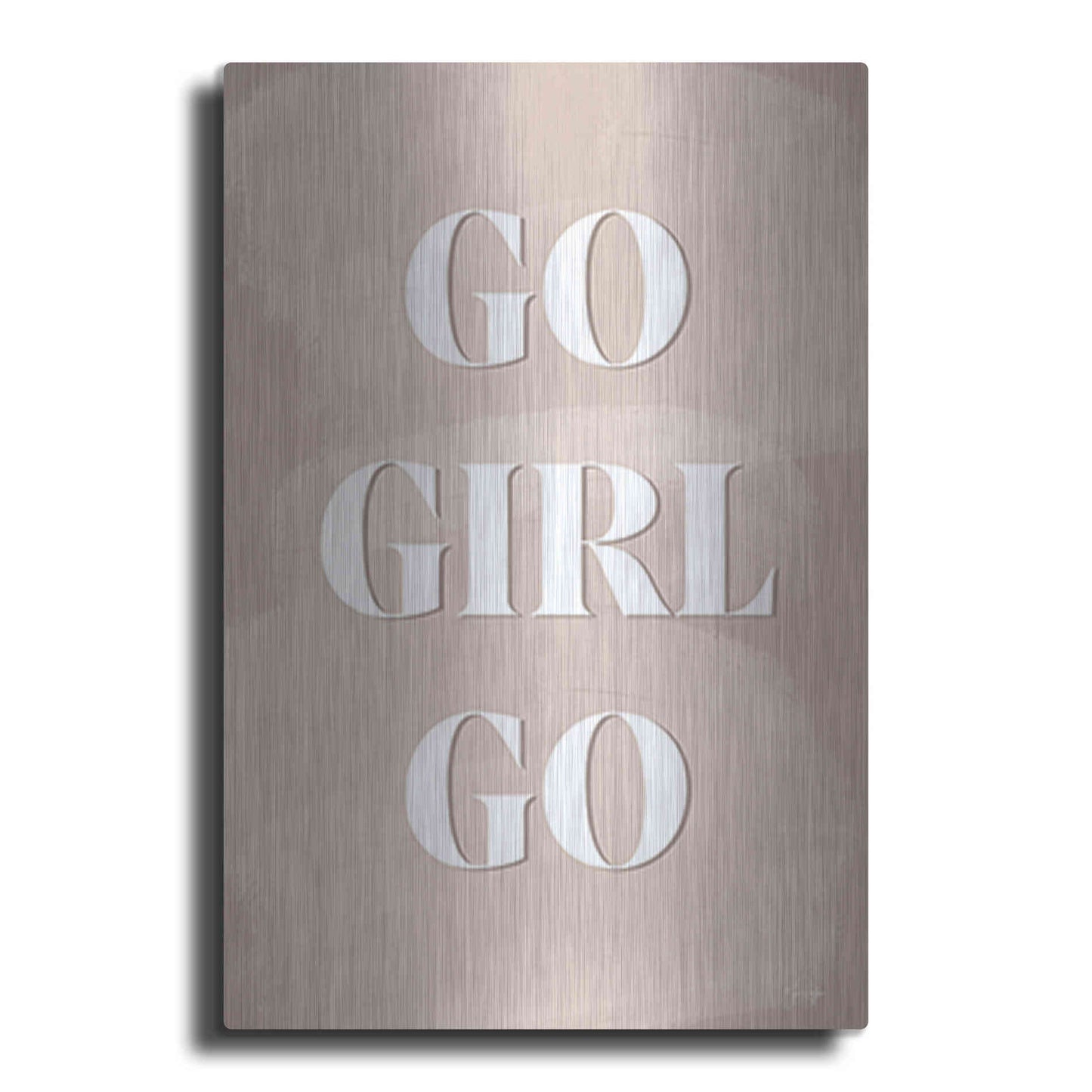 Luxe Metal Art 'Go Girl Go' by Yass Naffas Designs, Metal Wall Art