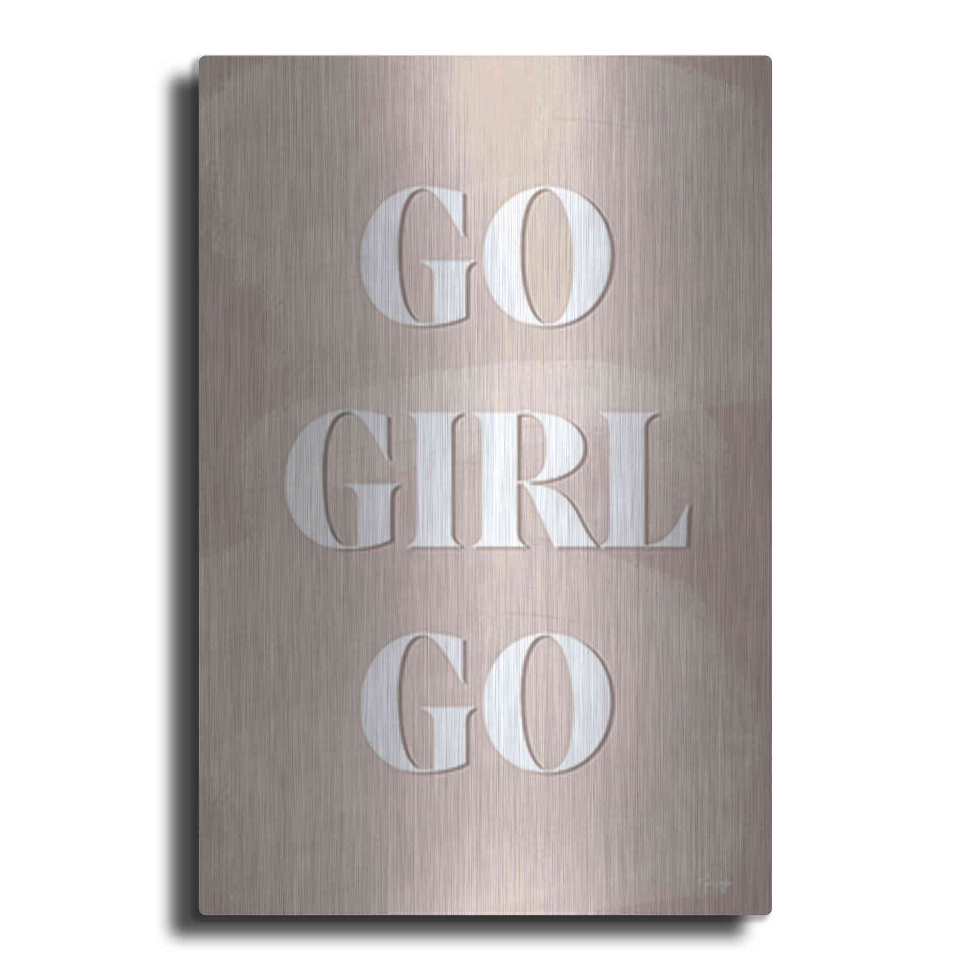 Luxe Metal Art 'Go Girl Go' by Yass Naffas Designs, Metal Wall Art