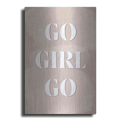 Luxe Metal Art 'Go Girl Go' by Yass Naffas Designs, Metal Wall Art