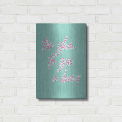 Luxe Metal Art 'Too Glam' by Yass Naffas Designs, Metal Wall Art,16x24