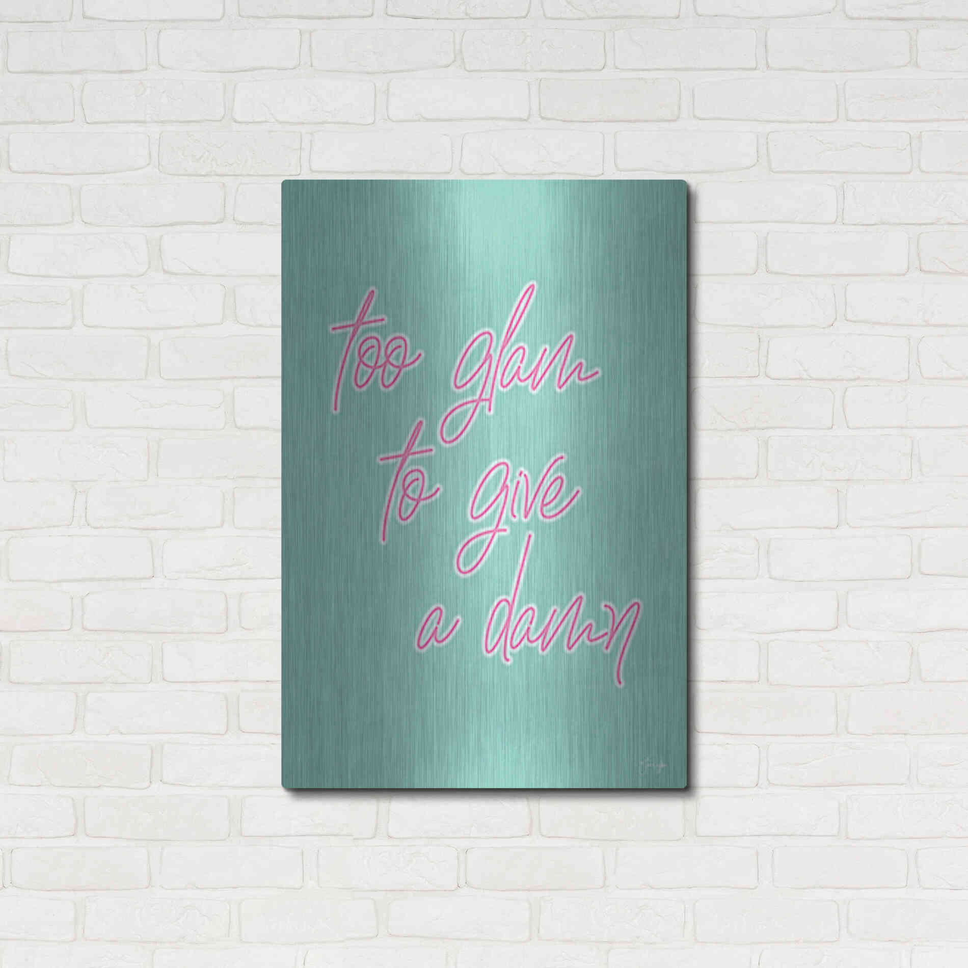 Luxe Metal Art 'Too Glam' by Yass Naffas Designs, Metal Wall Art,24x36