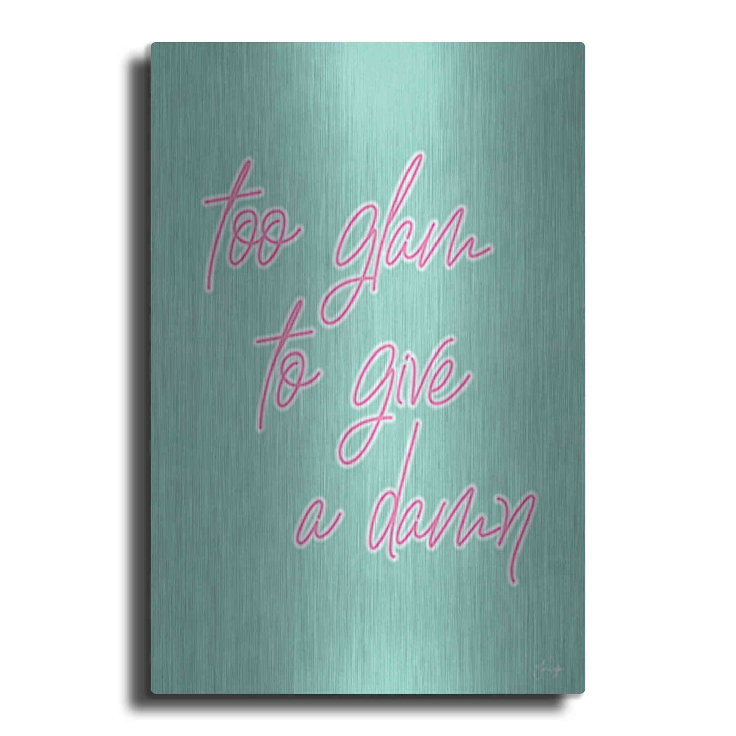 Luxe Metal Art 'Too Glam' by Yass Naffas Designs, Metal Wall Art