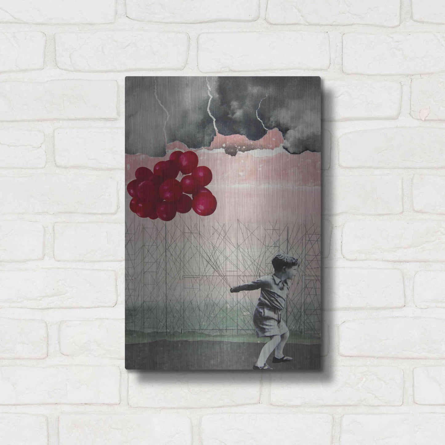 Luxe Metal Art 'Lucky Day' by DB Waterman, Metal Wall Art,12x16