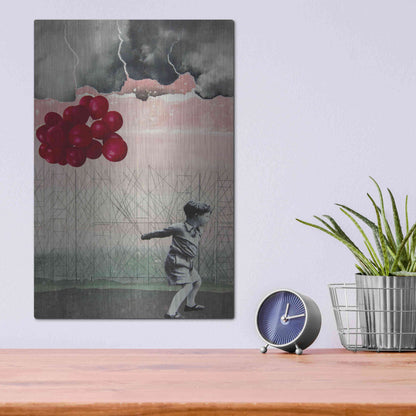 Luxe Metal Art 'Lucky Day' by DB Waterman, Metal Wall Art,12x16