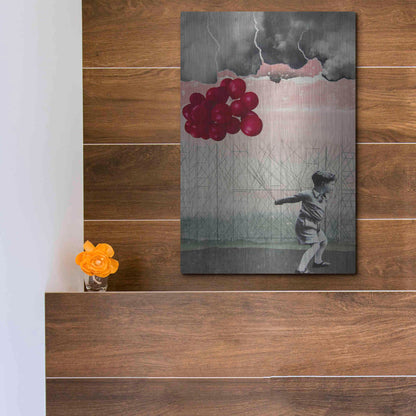 Luxe Metal Art 'Lucky Day' by DB Waterman, Metal Wall Art,12x16