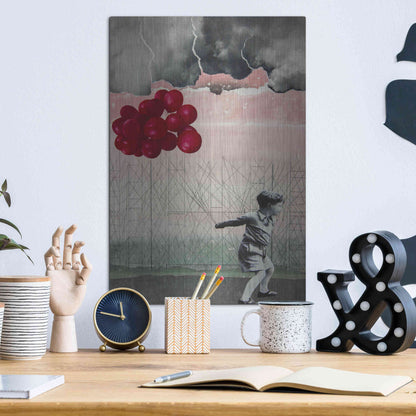 Luxe Metal Art 'Lucky Day' by DB Waterman, Metal Wall Art,12x16