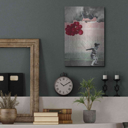 Luxe Metal Art 'Lucky Day' by DB Waterman, Metal Wall Art,12x16