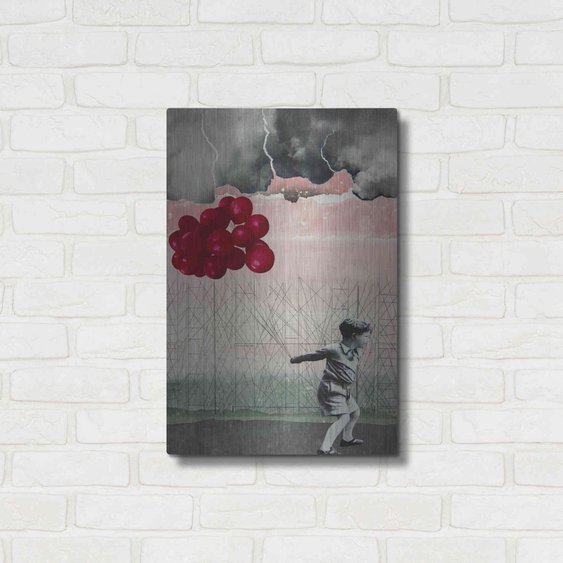 Luxe Metal Art 'Lucky Day' by DB Waterman, Metal Wall Art,16x24