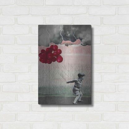 Luxe Metal Art 'Lucky Day' by DB Waterman, Metal Wall Art,16x24