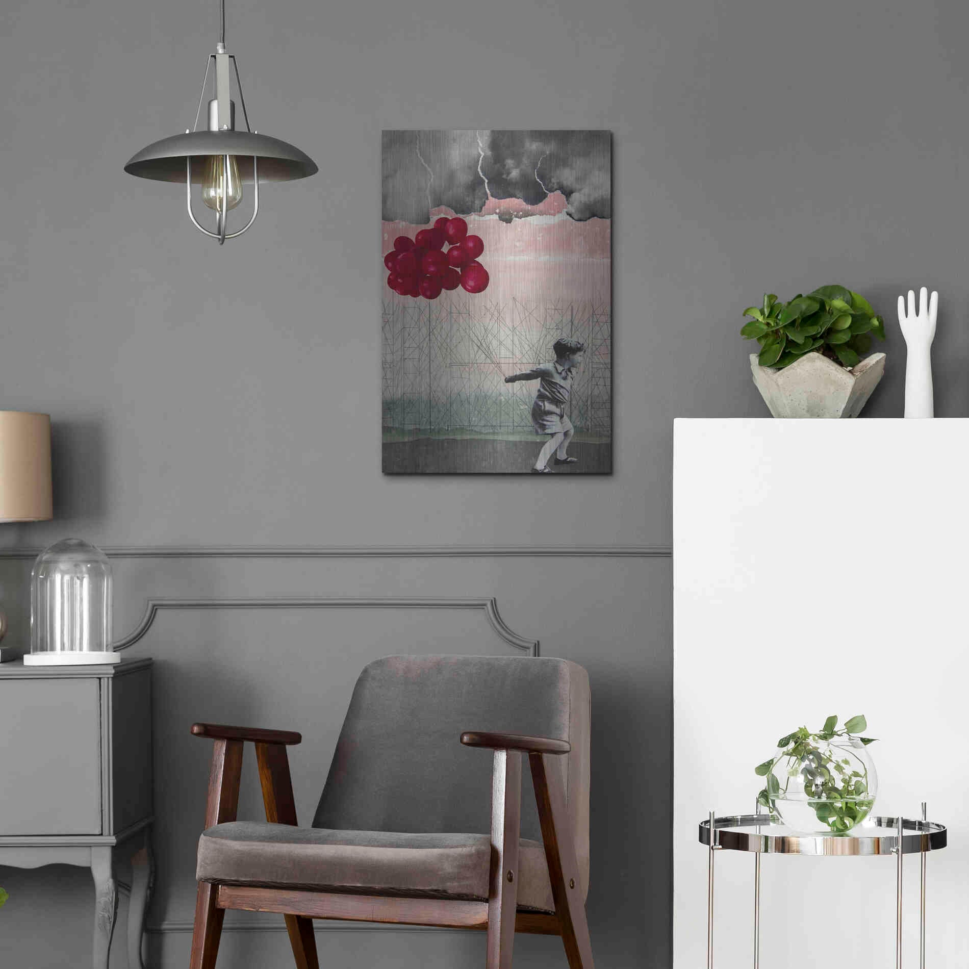 Luxe Metal Art 'Lucky Day' by DB Waterman, Metal Wall Art,16x24