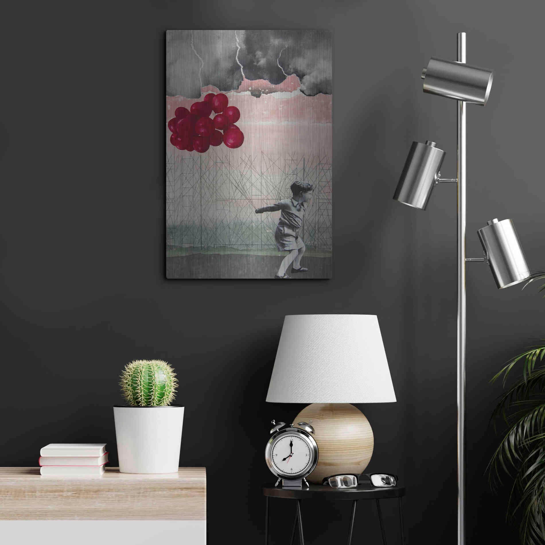 Luxe Metal Art 'Lucky Day' by DB Waterman, Metal Wall Art,16x24