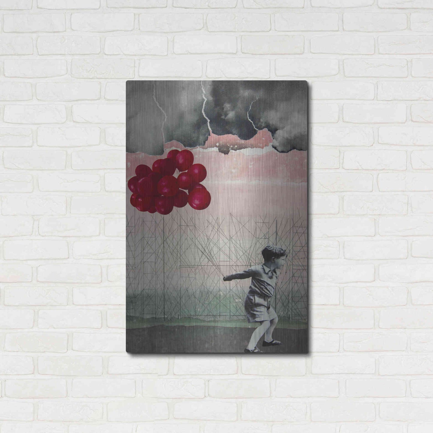 Luxe Metal Art 'Lucky Day' by DB Waterman, Metal Wall Art,24x36