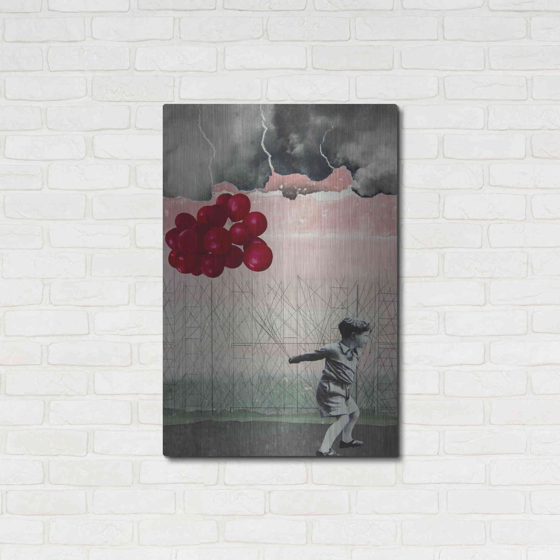 Luxe Metal Art 'Lucky Day' by DB Waterman, Metal Wall Art,24x36