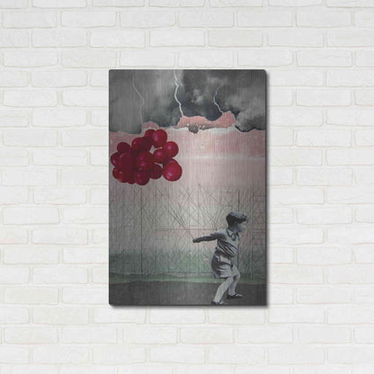 Luxe Metal Art 'Lucky Day' by DB Waterman, Metal Wall Art,24x36