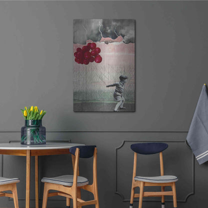 Luxe Metal Art 'Lucky Day' by DB Waterman, Metal Wall Art,24x36