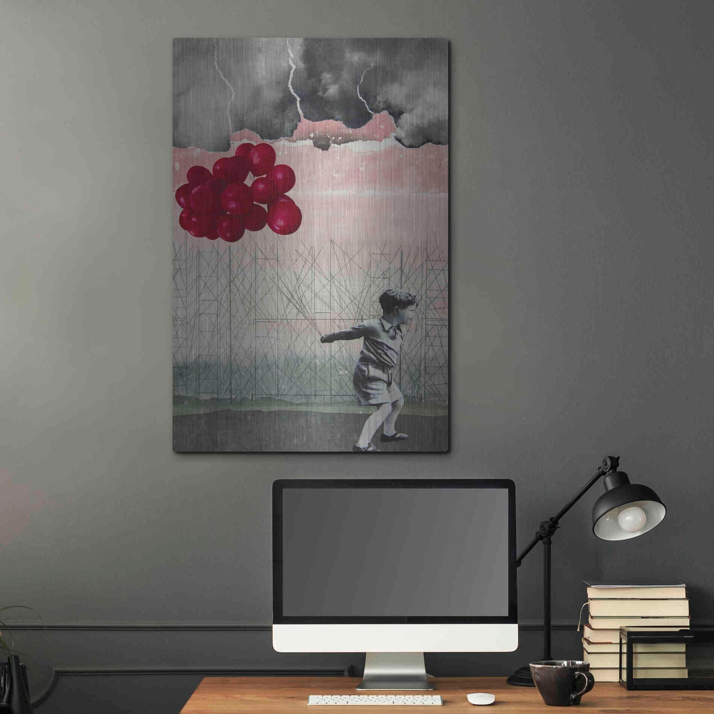 Luxe Metal Art 'Lucky Day' by DB Waterman, Metal Wall Art,24x36