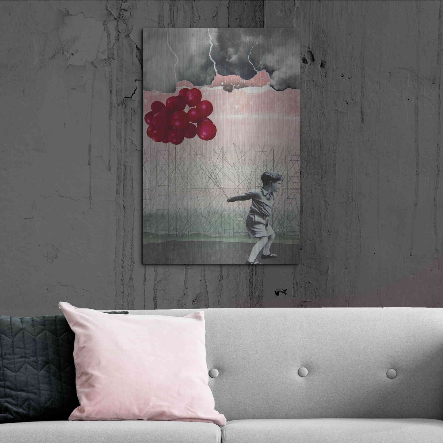 Luxe Metal Art 'Lucky Day' by DB Waterman, Metal Wall Art,24x36