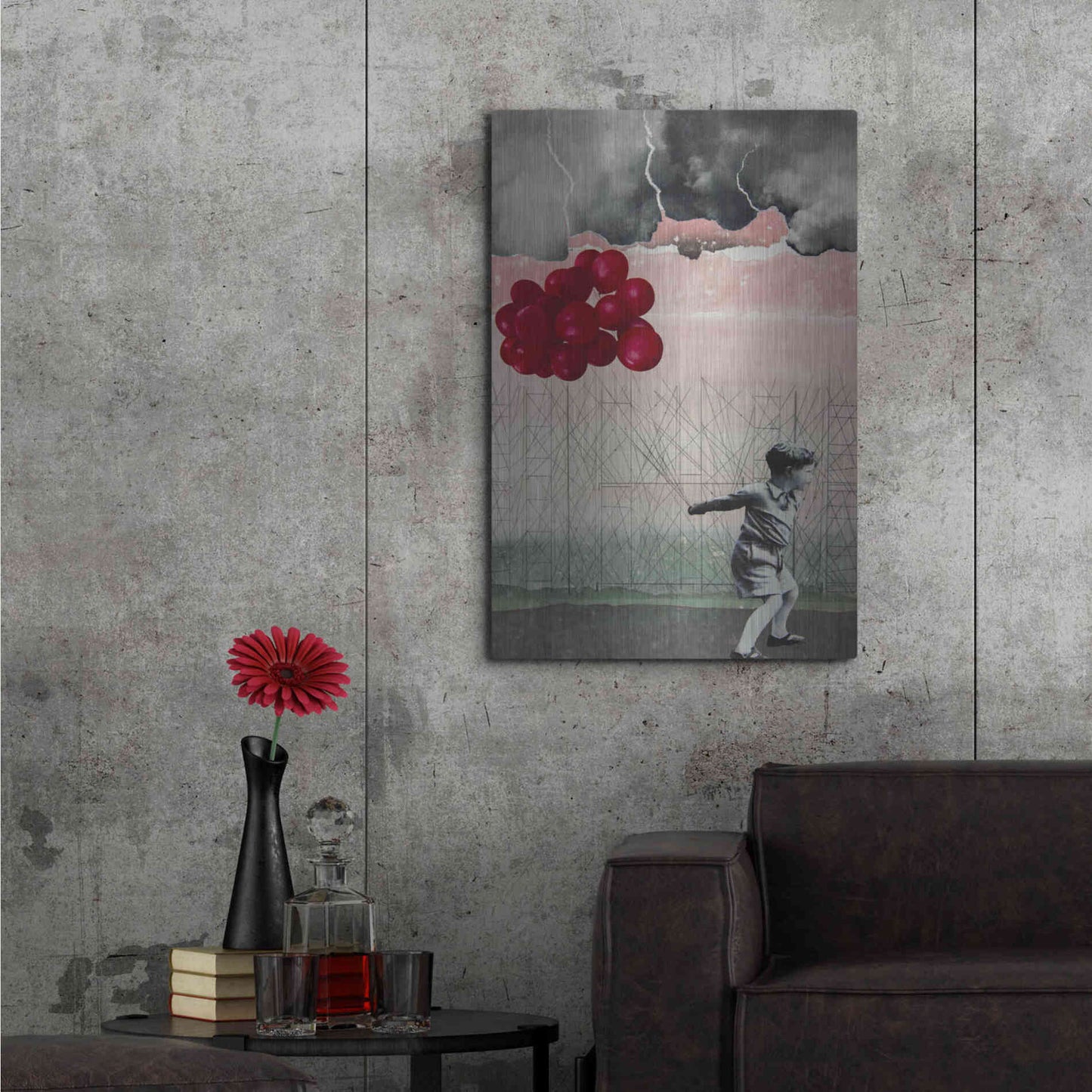 Luxe Metal Art 'Lucky Day' by DB Waterman, Metal Wall Art,24x36