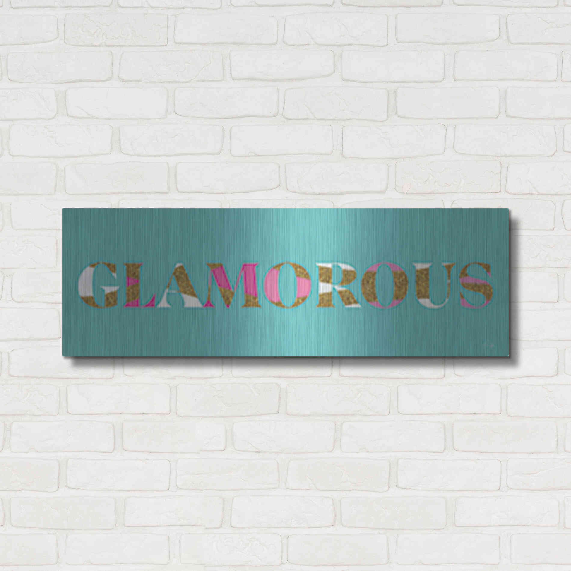 Luxe Metal Art 'Glamourous' by Yass Naffas Designs, Metal Wall Art,36x12