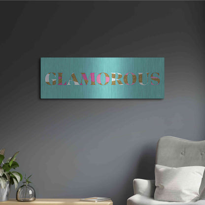 Luxe Metal Art 'Glamourous' by Yass Naffas Designs, Metal Wall Art,36x12