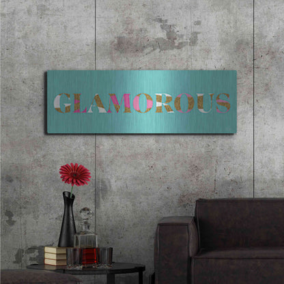 Luxe Metal Art 'Glamourous' by Yass Naffas Designs, Metal Wall Art,48x16