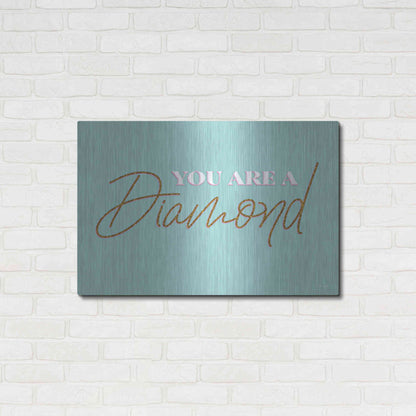 Luxe Metal Art 'You Are a Diamond' by Yass Naffas Designs, Metal Wall Art,36x24