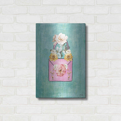 Luxe Metal Art 'Flower Power Purse' by Yass Naffas Designs, Metal Wall Art,16x24