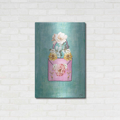 Luxe Metal Art 'Flower Power Purse' by Yass Naffas Designs, Metal Wall Art,24x36