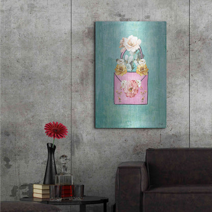 Luxe Metal Art 'Flower Power Purse' by Yass Naffas Designs, Metal Wall Art,24x36