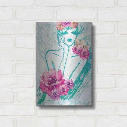 Luxe Metal Art 'Lady Serenity' by Yass Naffas Designs, Metal Wall Art,12x16