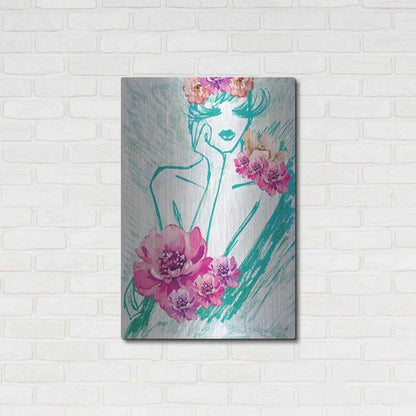 Luxe Metal Art 'Lady Serenity' by Yass Naffas Designs, Metal Wall Art,24x36