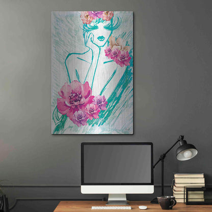 Luxe Metal Art 'Lady Serenity' by Yass Naffas Designs, Metal Wall Art,24x36