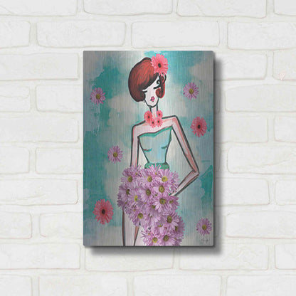 Luxe Metal Art 'Donna Fleur' by Yass Naffas Designs, Metal Wall Art,12x16
