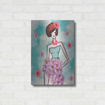 Luxe Metal Art 'Donna Fleur' by Yass Naffas Designs, Metal Wall Art,16x24