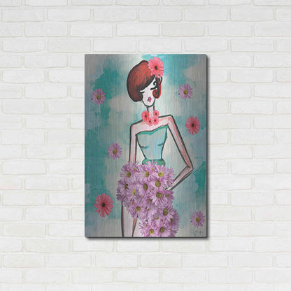 Luxe Metal Art 'Donna Fleur' by Yass Naffas Designs, Metal Wall Art,24x36