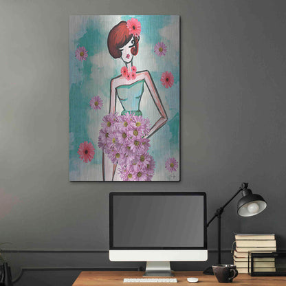 Luxe Metal Art 'Donna Fleur' by Yass Naffas Designs, Metal Wall Art,24x36