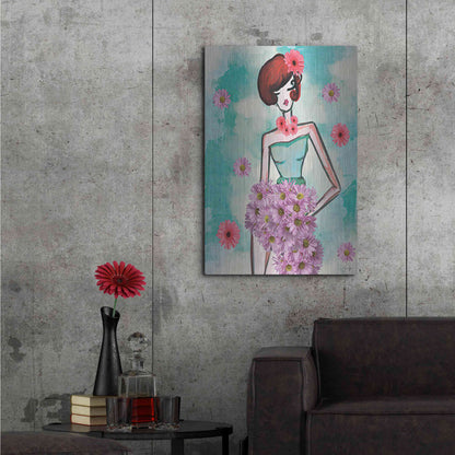 Luxe Metal Art 'Donna Fleur' by Yass Naffas Designs, Metal Wall Art,24x36