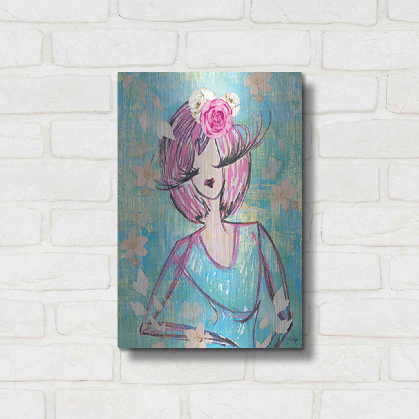 Luxe Metal Art 'Classy and Fabulous' by Yass Naffas Designs, Metal Wall Art,12x16