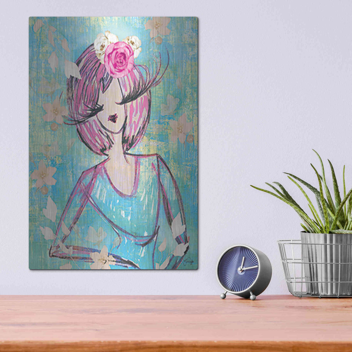 Luxe Metal Art 'Classy and Fabulous' by Yass Naffas Designs, Metal Wall Art,12x16