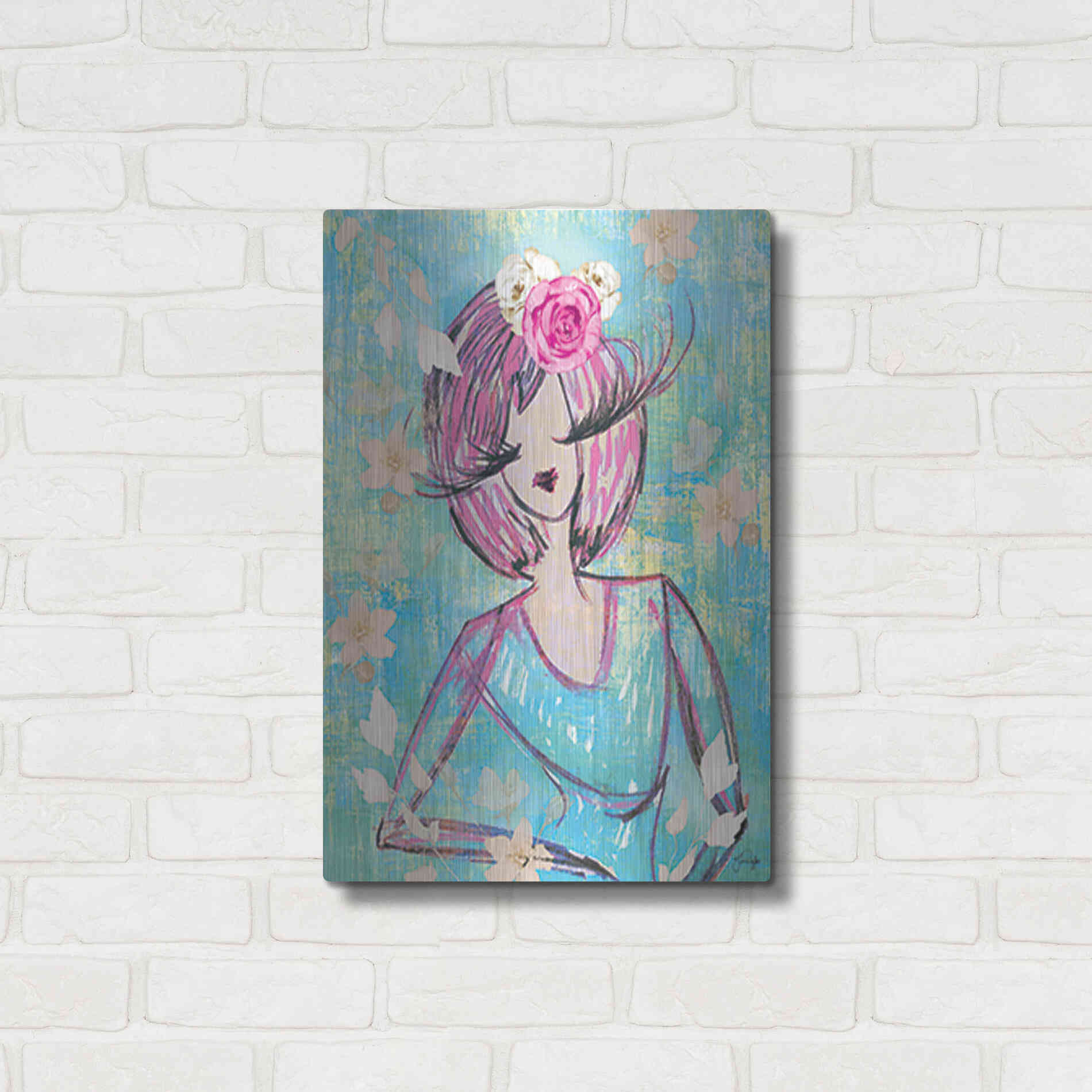 Luxe Metal Art 'Classy and Fabulous' by Yass Naffas Designs, Metal Wall Art,16x24