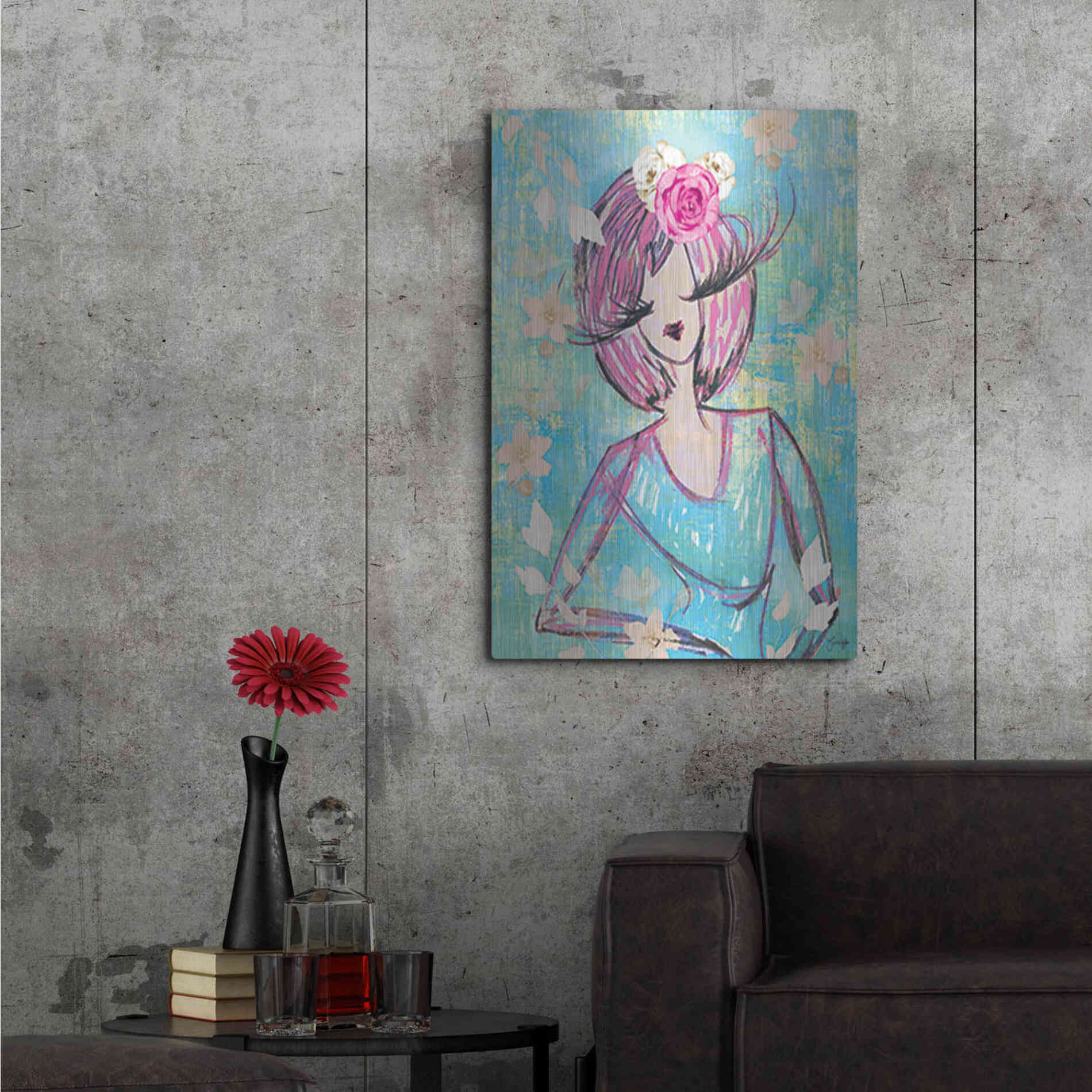 Luxe Metal Art 'Classy and Fabulous' by Yass Naffas Designs, Metal Wall Art,24x36