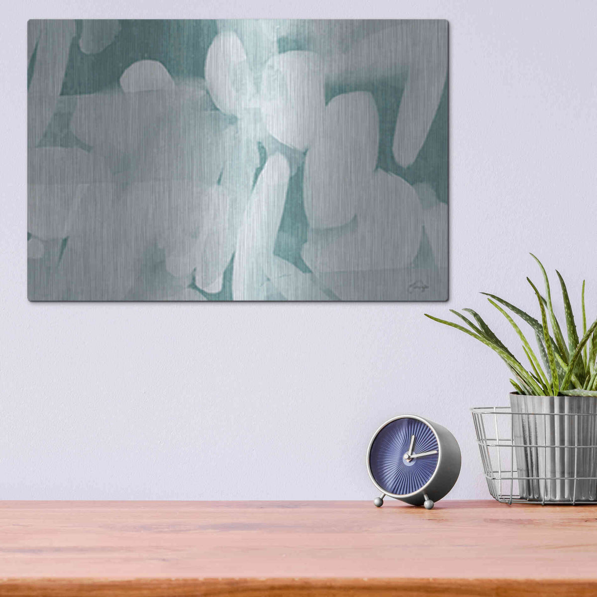 Luxe Metal Art 'Essence of Floating' by Yass Naffas Designs, Metal Wall Art,16x12