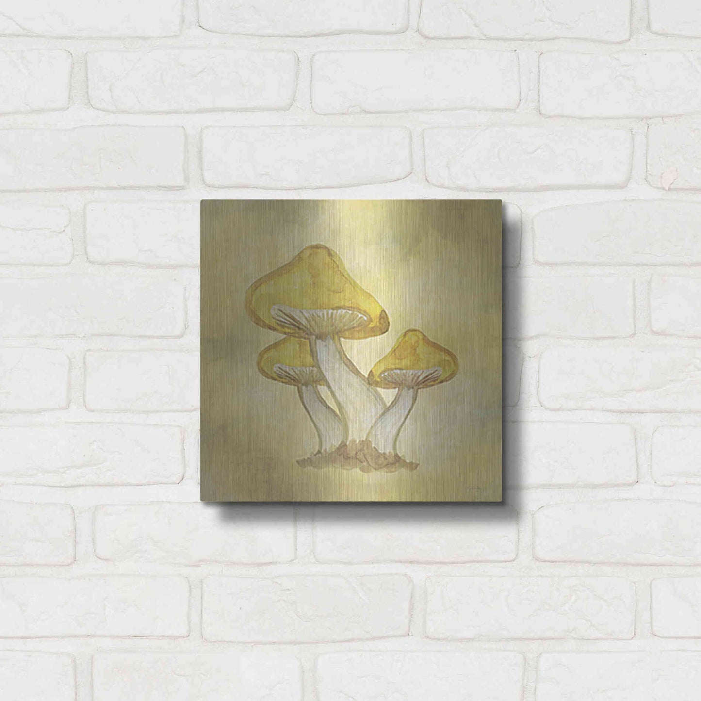 Luxe Metal Art 'Strangest of Places' by Yass Naffas Designs, Metal Wall Art,12x12