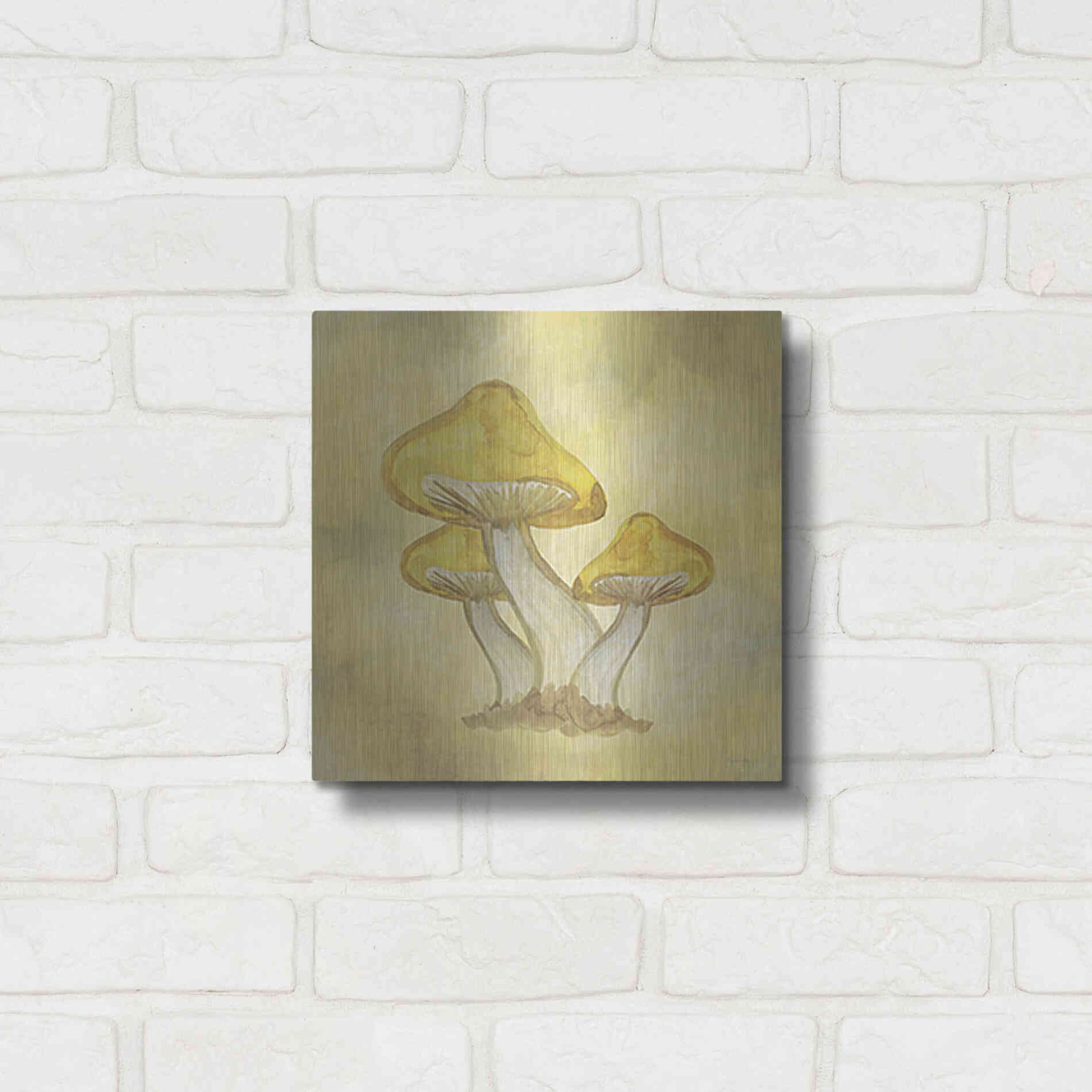 Luxe Metal Art 'Strangest of Places' by Yass Naffas Designs, Metal Wall Art,12x12