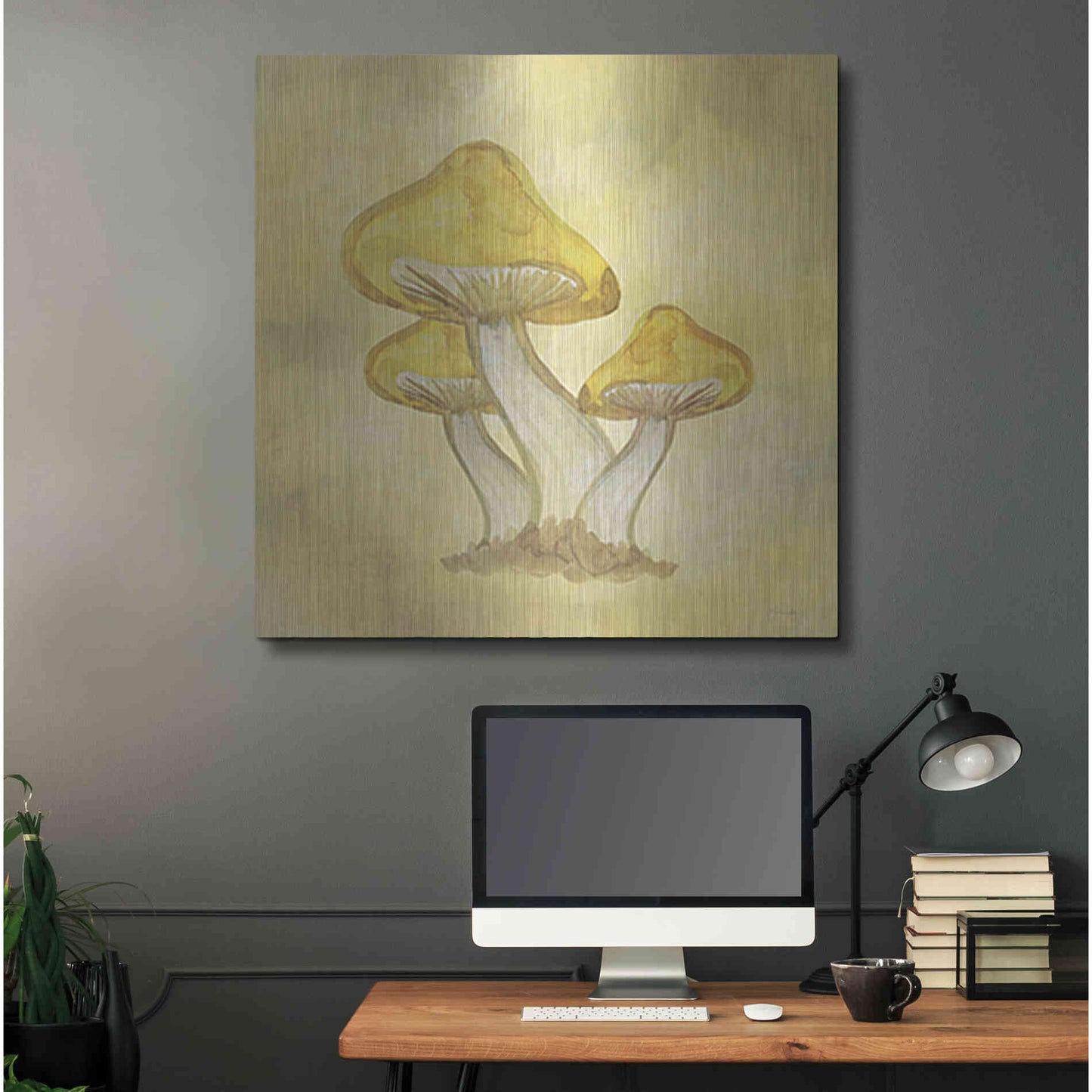 Luxe Metal Art 'Strangest of Places' by Yass Naffas Designs, Metal Wall Art,36x36